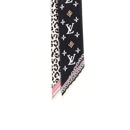 Louis Vuitton Silk Monogram Wild At Heart BB Bandeau Black 2 of 4
