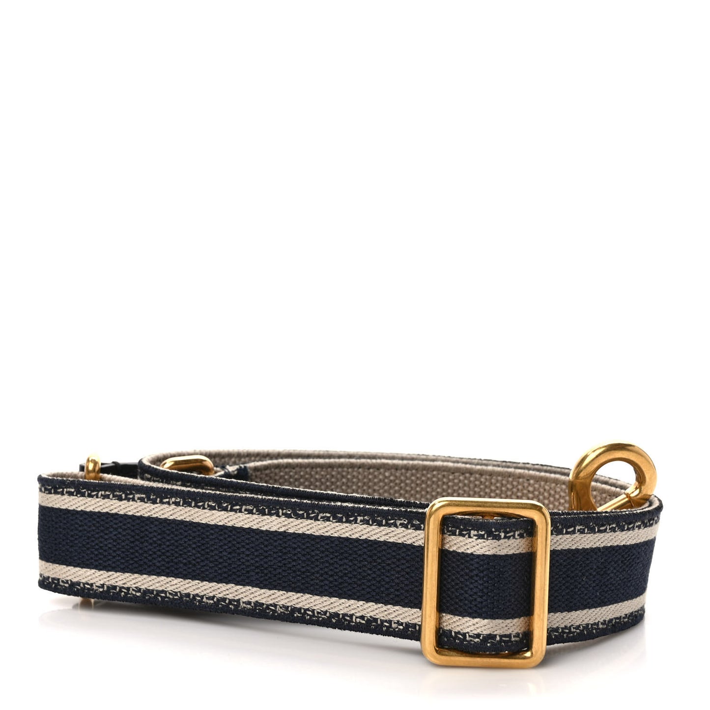 Canvas Embroidered Adjustable Shoulder Strap Blue