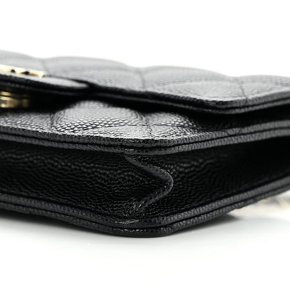 Chanel Caviar Quilted Mini Chain Bag Black 11 of 12