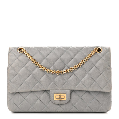 Chanel Caviar Quilted 2.55 Reissue 226 Flap Light Grey 1 of 14