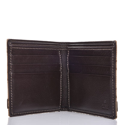 Gucci Monogram Metal Bar Bi-Fold Wallet Brown 5 of 7