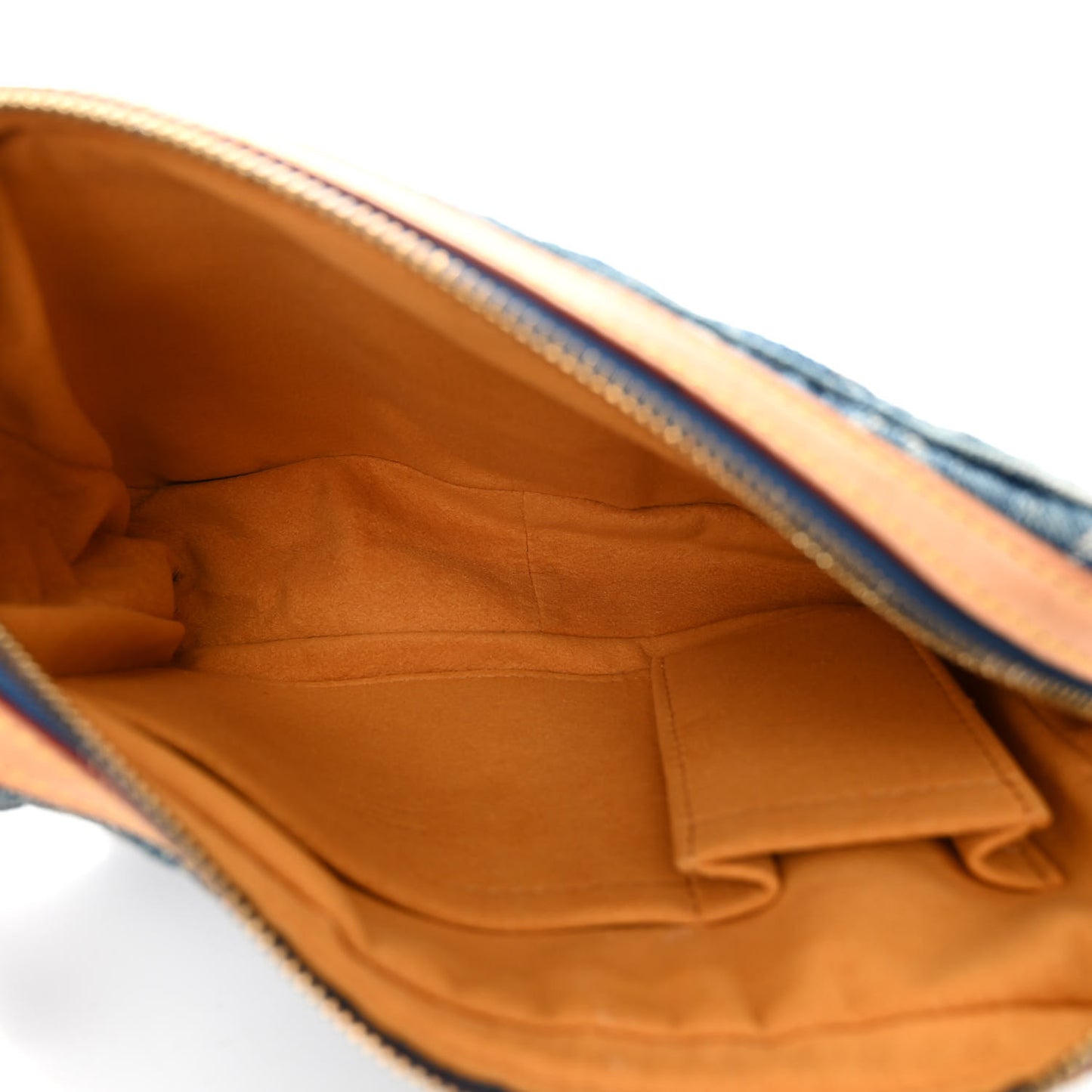 Monogram Denim Bum Bag Blue