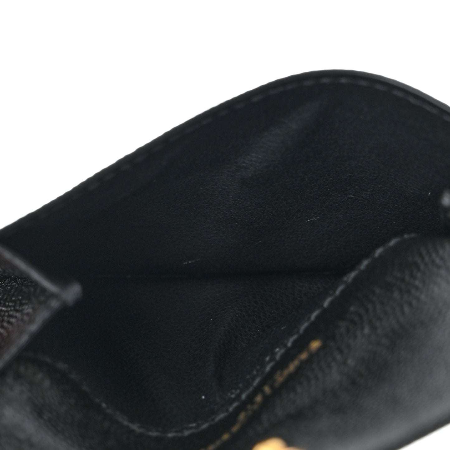 Grain De Poudre Uptown Monogram Card Case Black