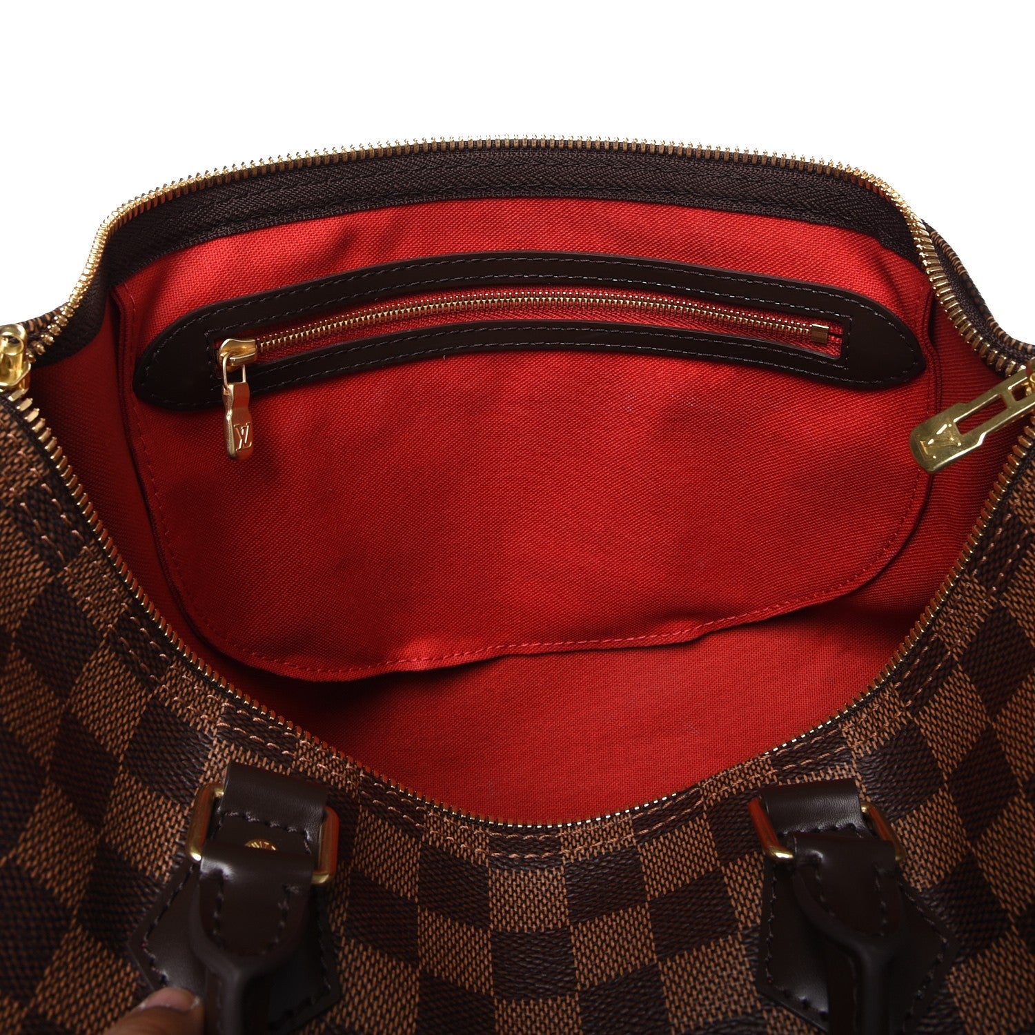 Louis Vuitton Damier Ebene Speedy Bandouliere 35 7 of 13