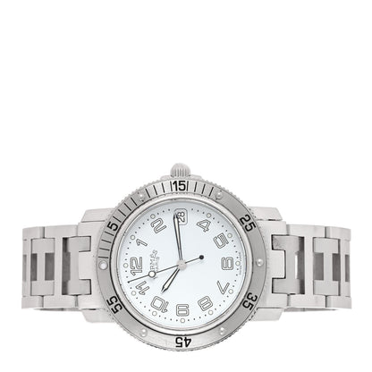 Hermes Stainless Steel 38mm Clipper Diver Quartz Watch White 2 of 4