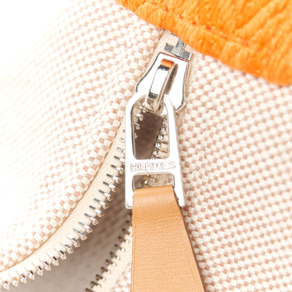 Hermes Canvas Small Bride-A-Brac Pouch Natural Orange 7 of 10