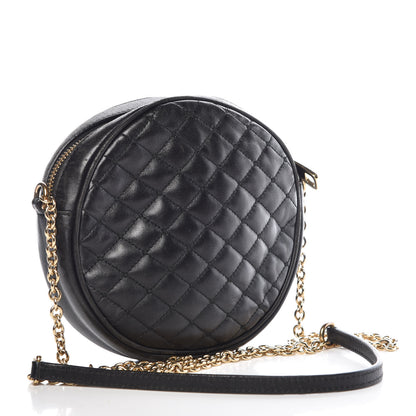Dolce & Gabbana Lambskin Quilted Round Shoulder Bag Black 3 of 10