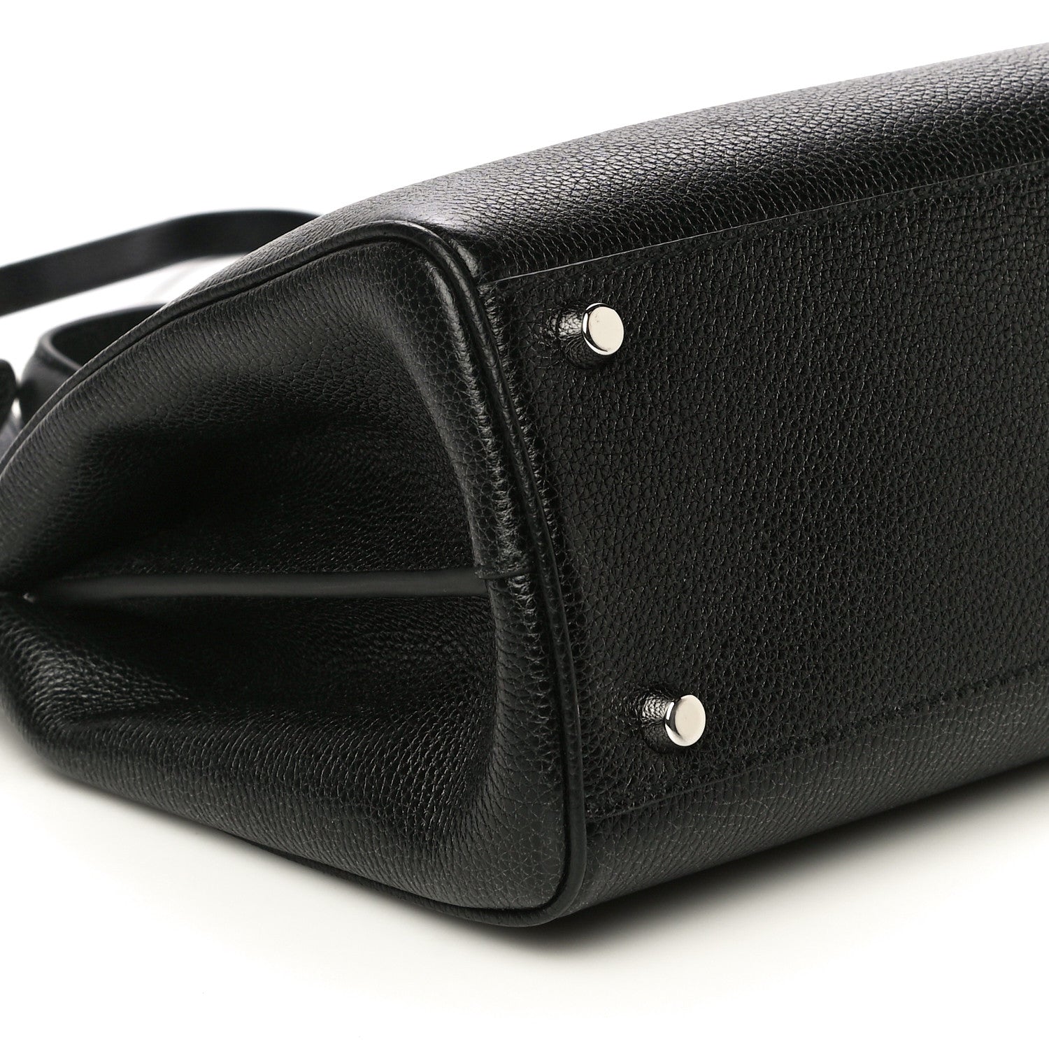 Gucci Grainy Calfskin Small Zumi Top Handle Bag Black 10 of 11
