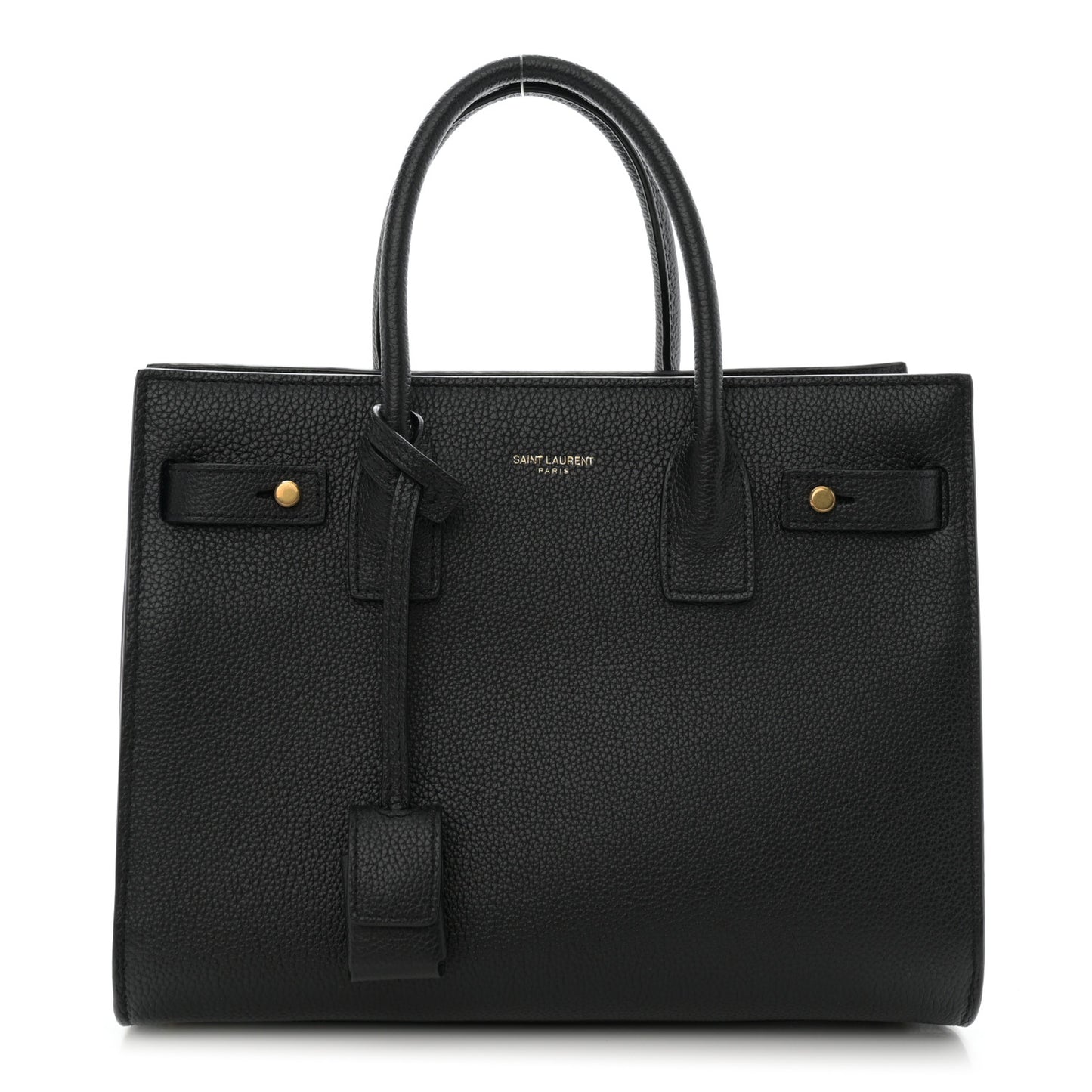 Grained Calfskin Baby Sac De Jour Souple Black