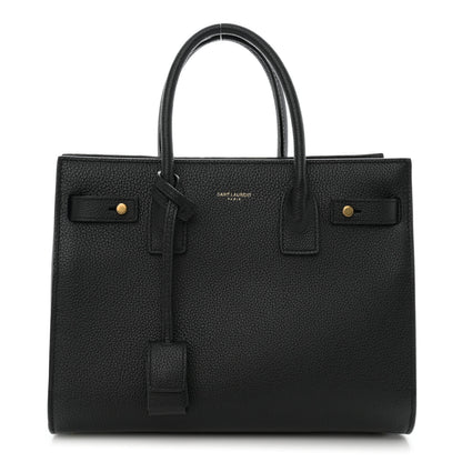 Saint Laurent Grained Calfskin Baby Sac De Jour Souple Black 1 of 11