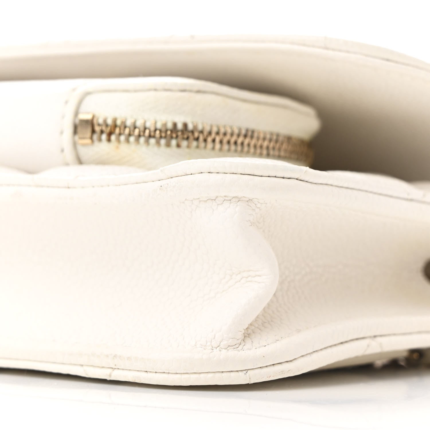 Chanel Caviar Quilted Business Affinity Clutch With Chain Flap White 10 of 10
