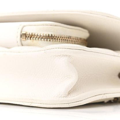 Chanel Caviar Quilted Business Affinity Clutch With Chain Flap White 10 of 10