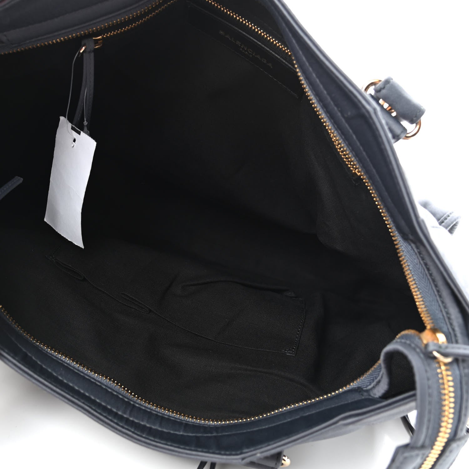 Balenciaga Satin Classic Gold Hardware City Gris Ardoise 6 of 11