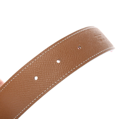 Hermes Epsom Swift 32mm Belt Strap 95 Gold Sanguine 4 of 5