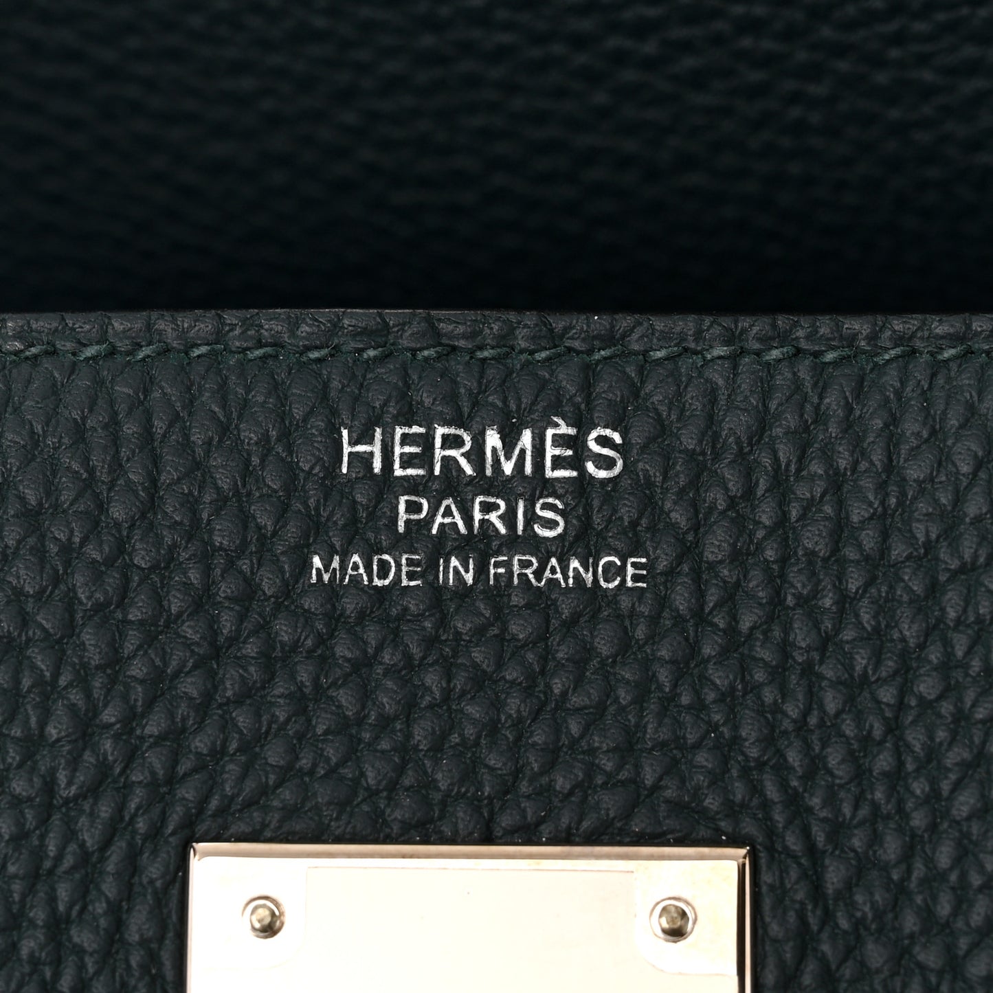 Togo Swift Officier Birkin 30 Vert Cypress Bleu Zellige