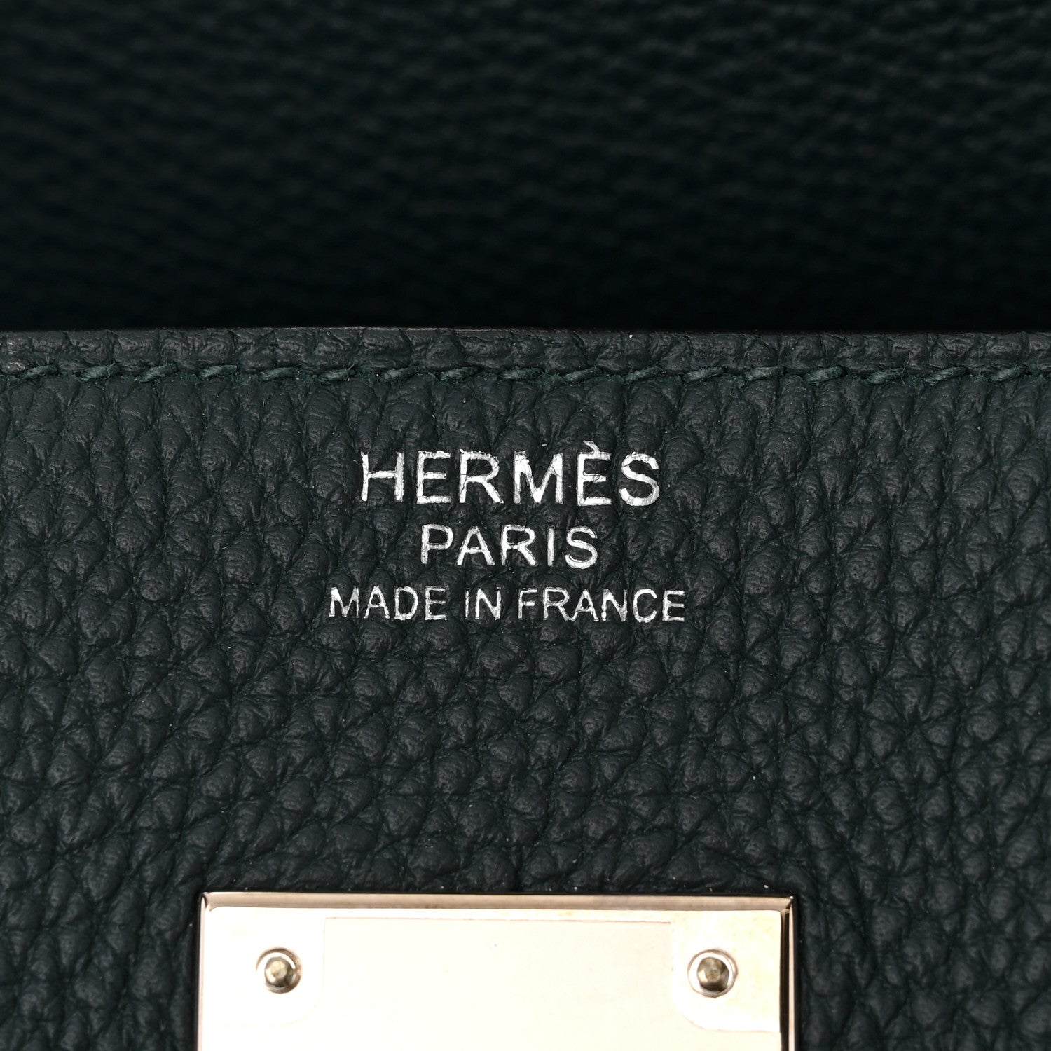 Hermes Togo Swift Officier Birkin 30 Vert Cypress Bleu Zellige 6 of 11