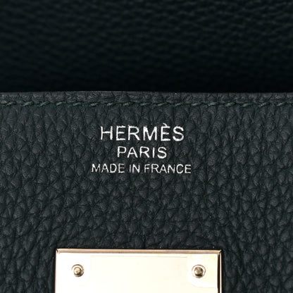Hermes Togo Swift Officier Birkin 30 Vert Cypress Bleu Zellige 6 of 11