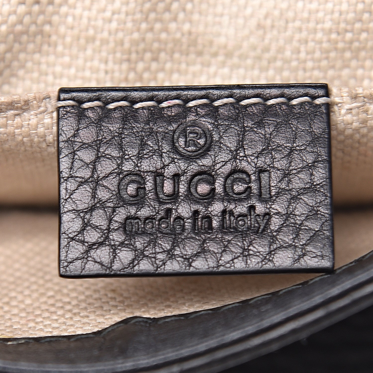 Gucci Pebbled Calfskin Small Soho Flap Crossbody Black 6 of 13