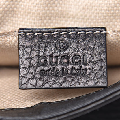 Gucci Pebbled Calfskin Small Soho Flap Crossbody Black 6 of 13