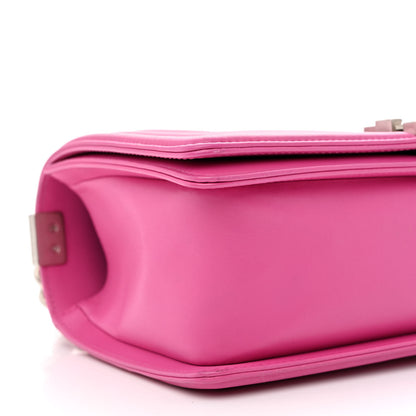 Chanel Matte Snakeskin Medium Boy Flap Pink 9 of 11
