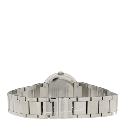 Tiffany Stainless Steel Diamond Bezel 24mm Atlas 2-Hand Quartz Watch Silver 3 of 4