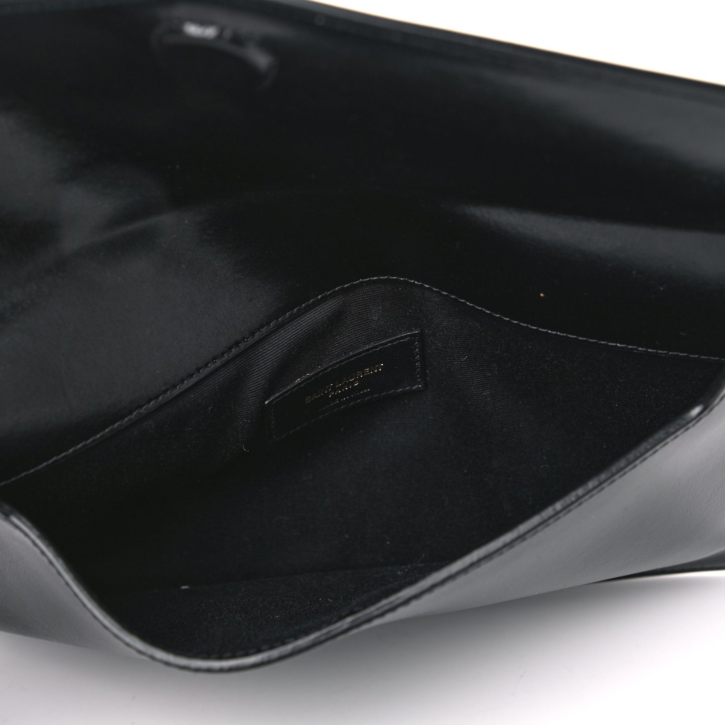 Smooth Shiny Calfskin Monogram Uptown Pouch Black