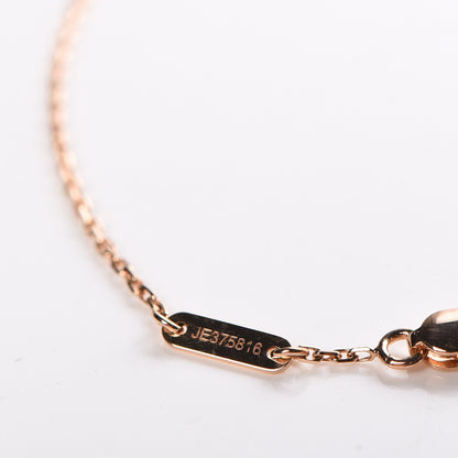 Van Cleef & Arpels 18K Rose Gold Carnelian Sweet Alhambra Heart Bracelet 5 of 8