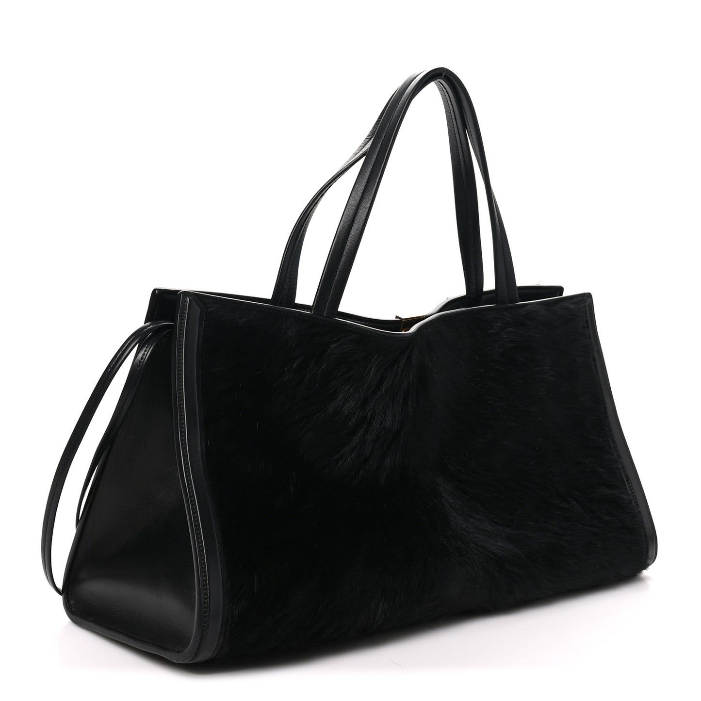 Calf Hair Small Kit Cabas  Black