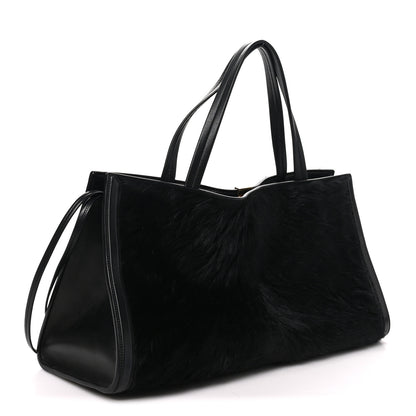Phoebe Philo Calf Hair Small Kit Cabas  Black 3 of 9