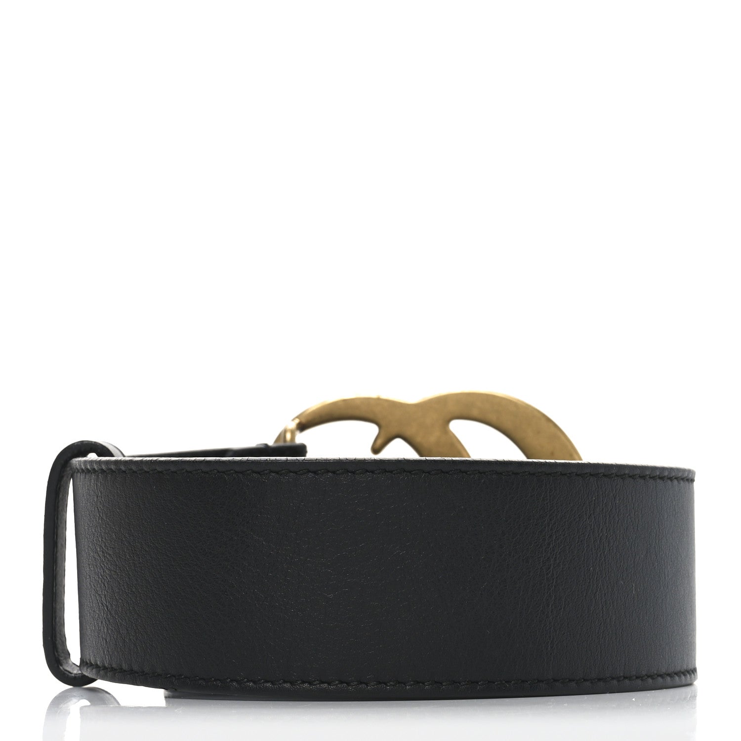 Gucci Calfskin Double G 40mm Belt 80 32 Black 2 of 3