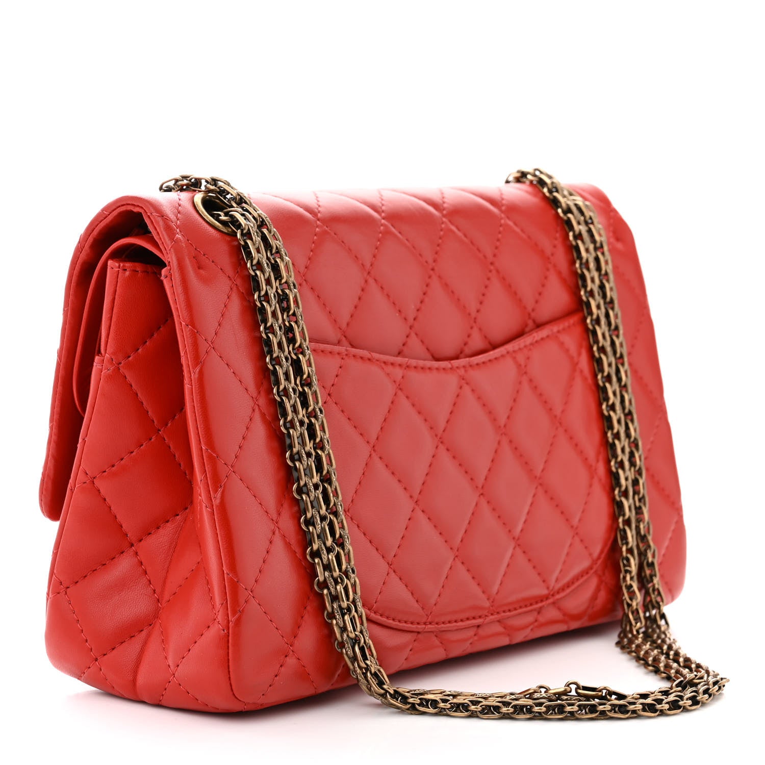 Chanel Lambskin Quilted 2.55 Reissue 226 Flap Red 3 of 11