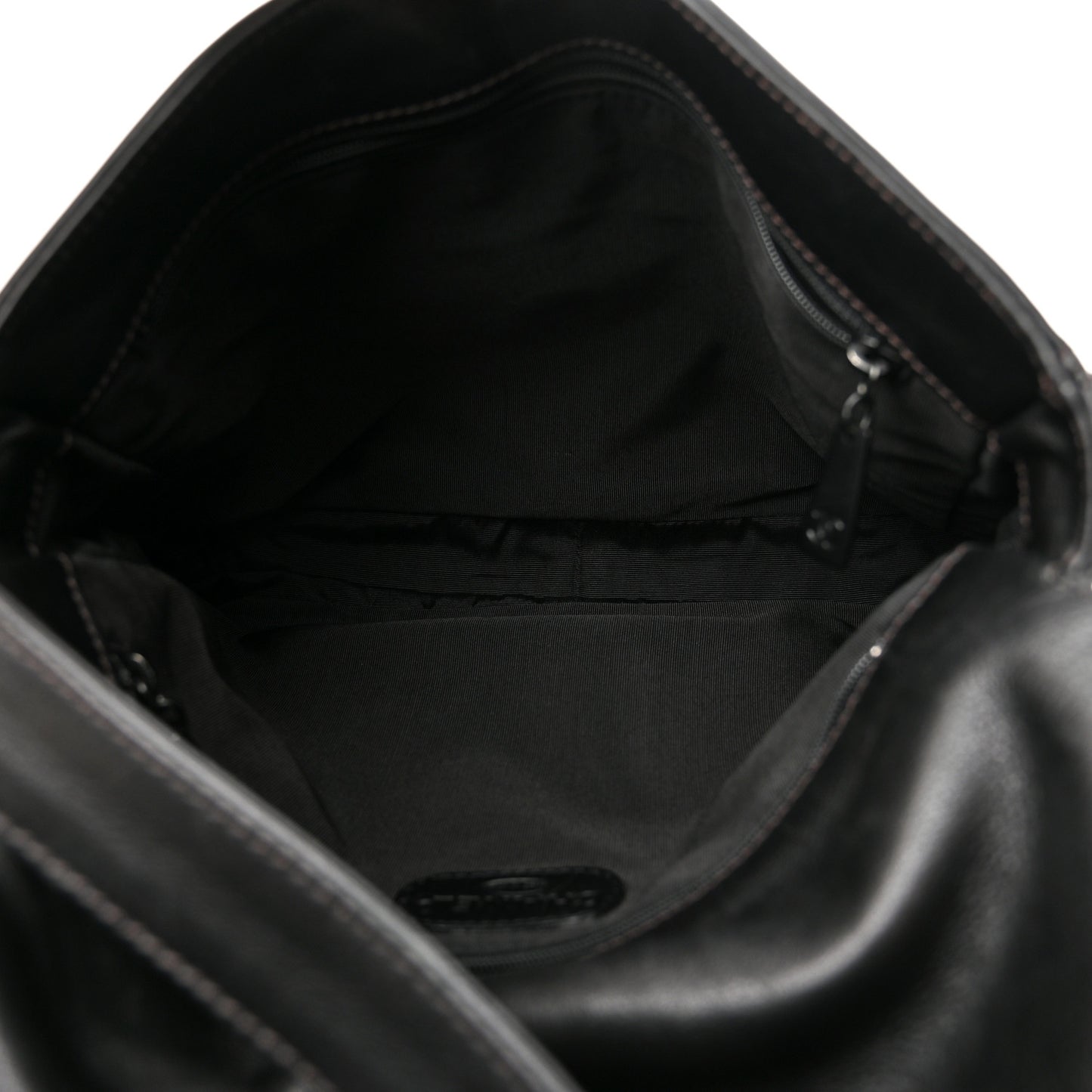 Lambskin CC Tassel Shoulder Flap Bag Black