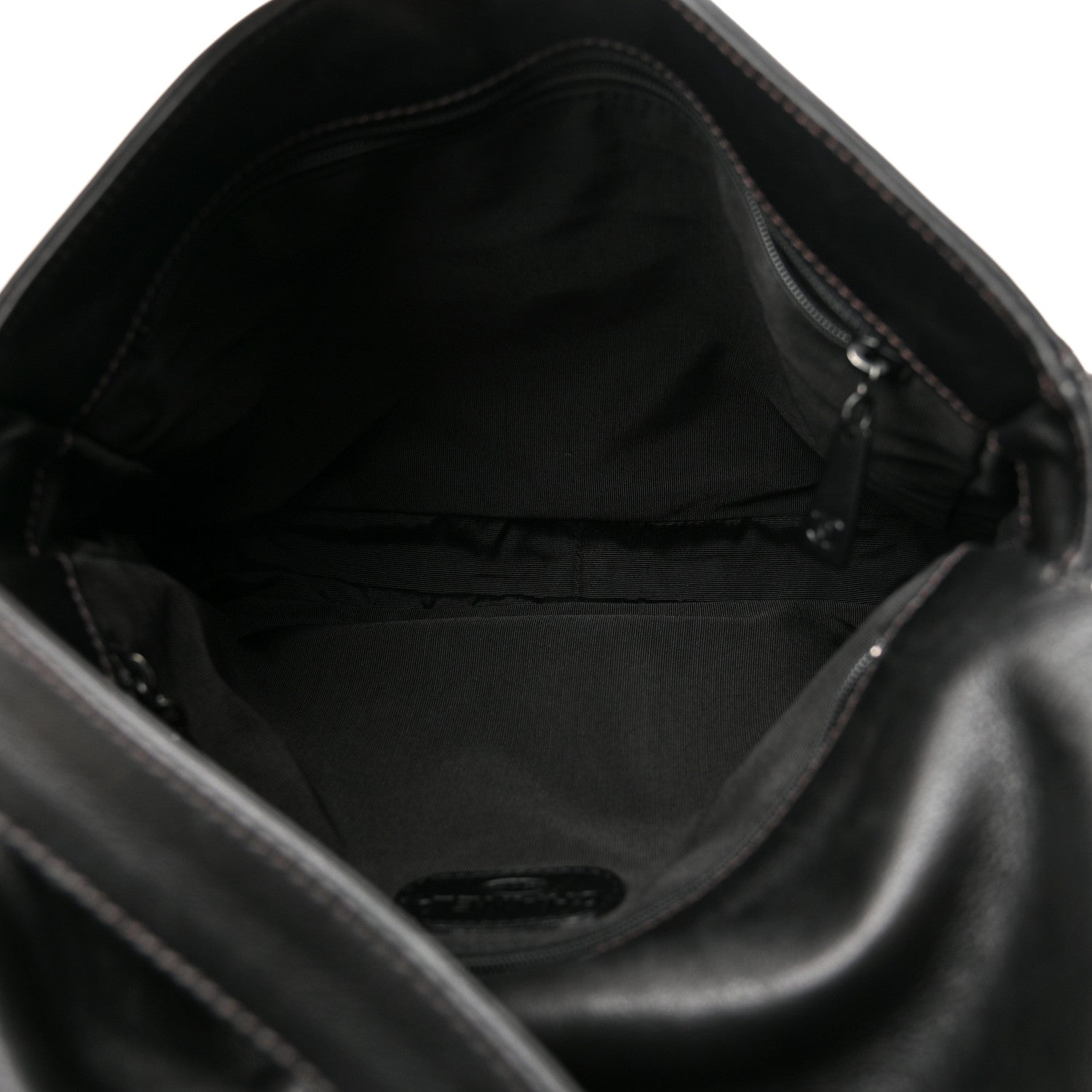 Chanel Lambskin CC Tassel Shoulder Flap Bag Black 4 of 8