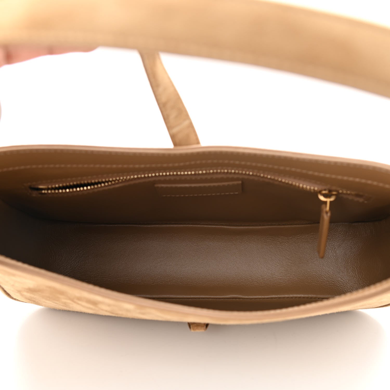 Saint Laurent Suede Calfskin Le 5 A 7 Hobo Beige 5 of 8