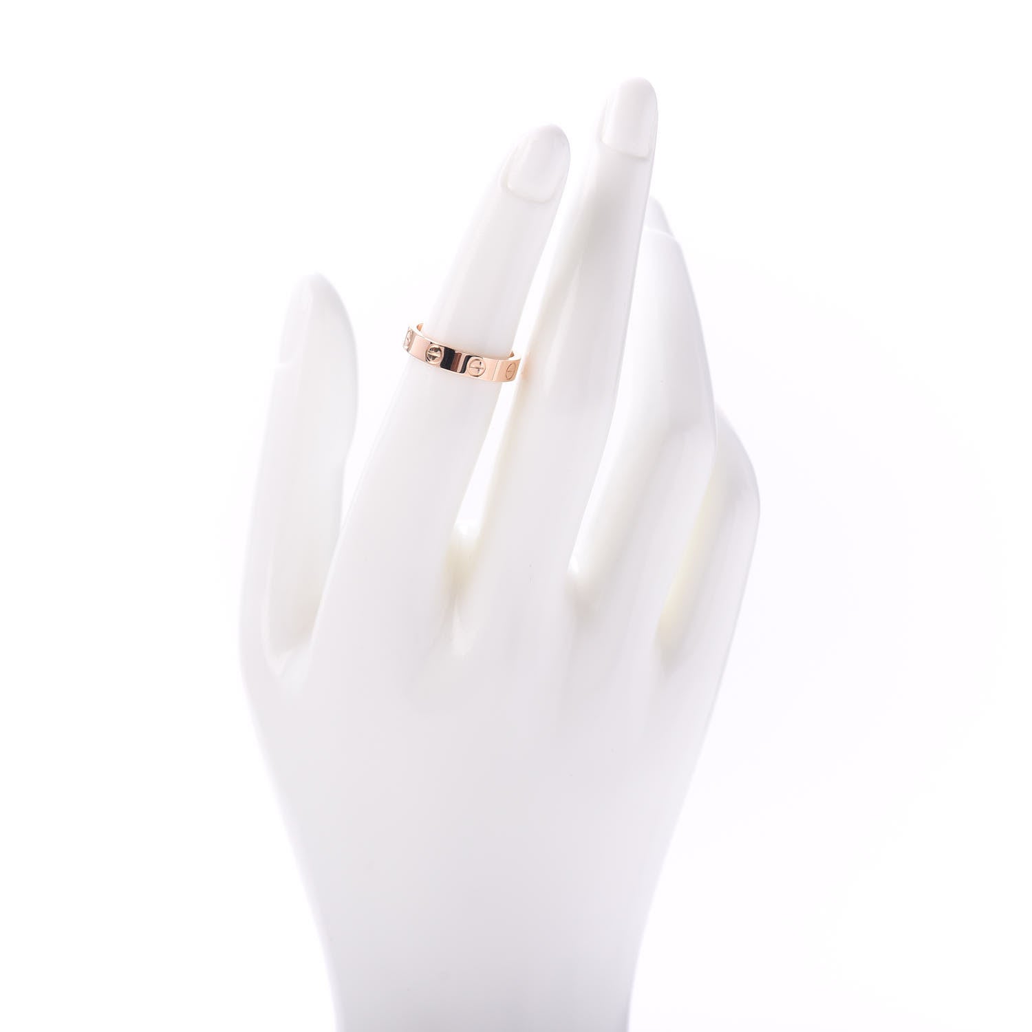 Cartier 18K Pink Gold 3.5mm LOVE Wedding Band Ring 49 4.75 2 of 4