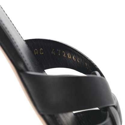 Saint Laurent Calfskin Nu Pied 05 Slide Sandals 35 Black 8 of 10