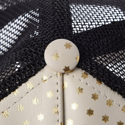 Gucci X SEGA Calfskin GUCCY Stars Baseball Hat S Mystic White Gold 11 of 11