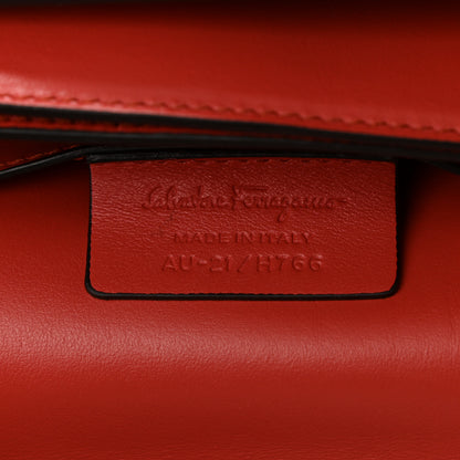 Salvatore Ferragamo Calfskin Small Margot Crossbody Paprika 6 of 11