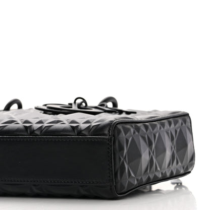 Christian Dior Calfskin Cannage Diamond Medium Lady D-Joy Black 9 of 10