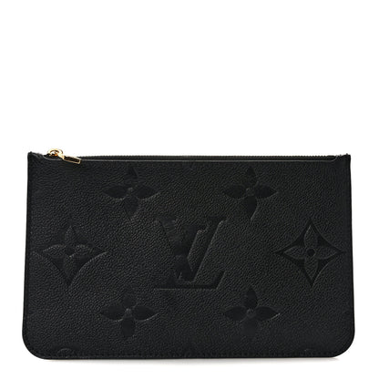 Louis Vuitton Empreinte Monogram Giant Neverfull MM Pochette Black 1 of 7