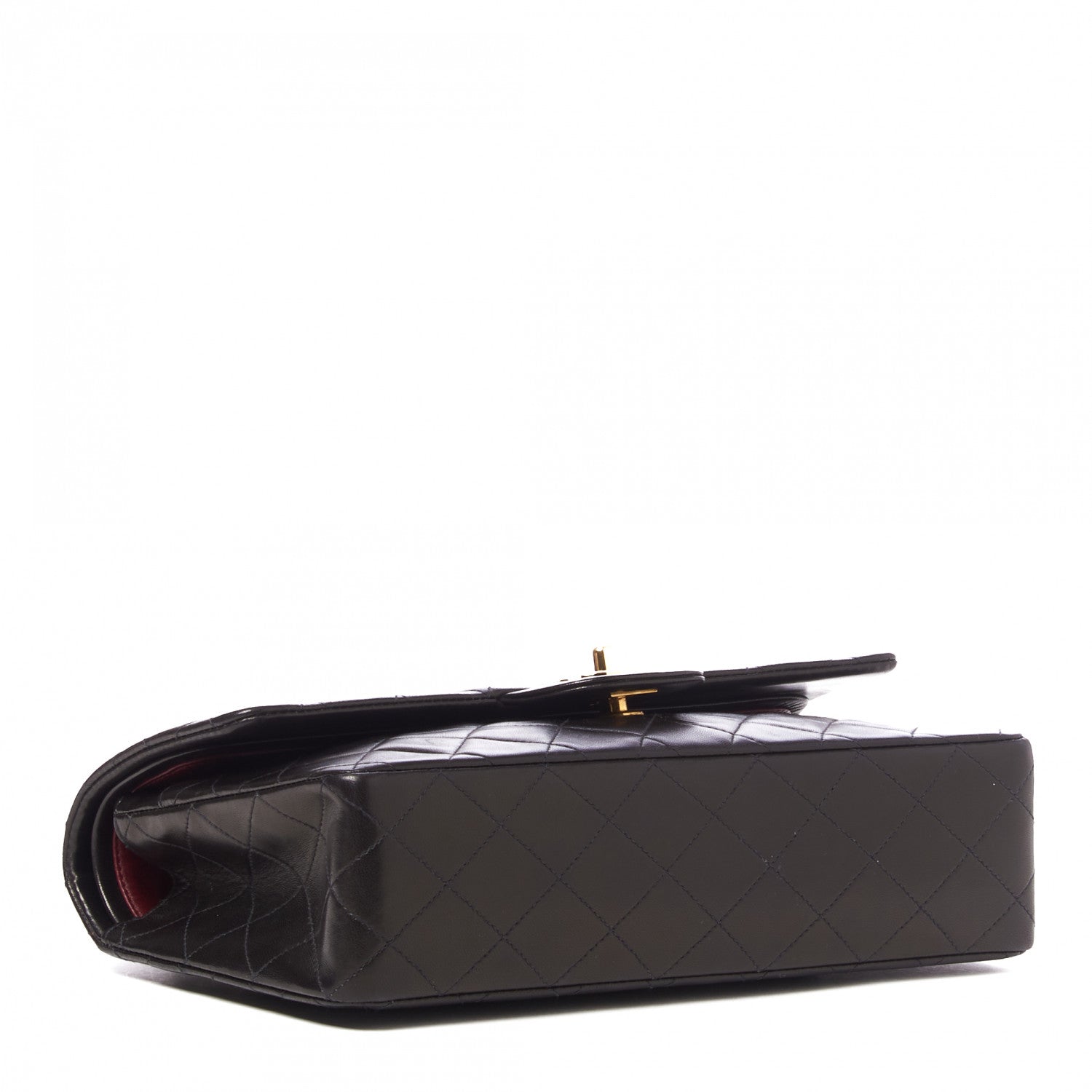 Chanel Lambskin Quilted Medium Double Flap Black 3 of 9