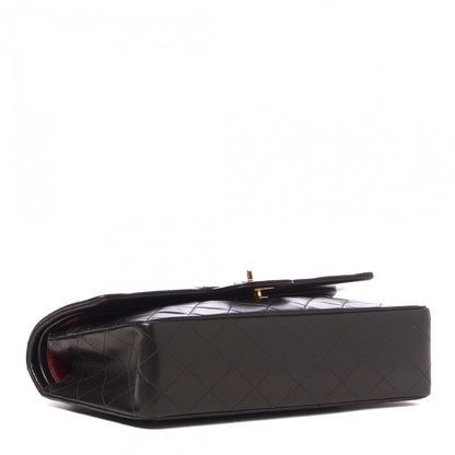 Chanel Lambskin Quilted Medium Double Flap Black 3 of 9