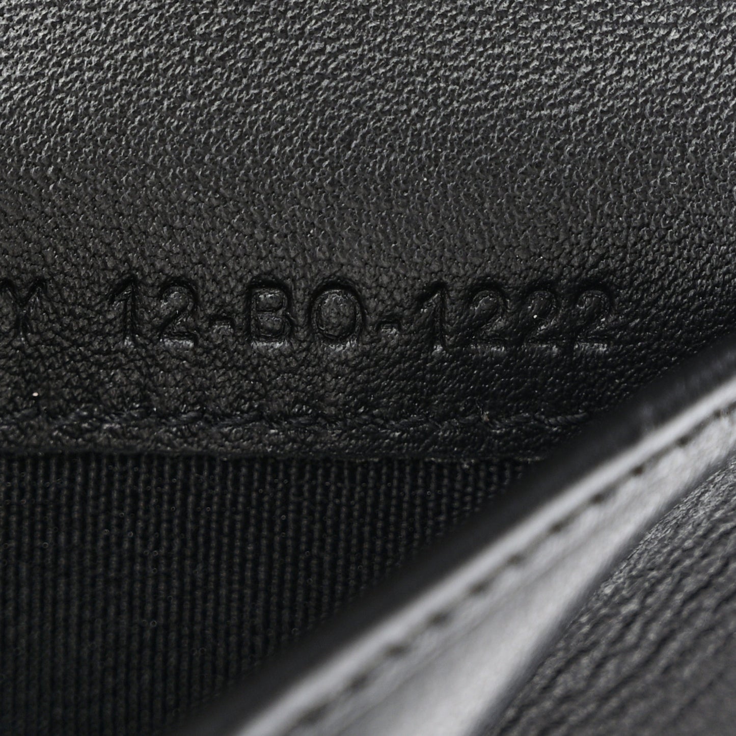 Coated Canvas Calfskin CD Diamond Bifold Wallet Black