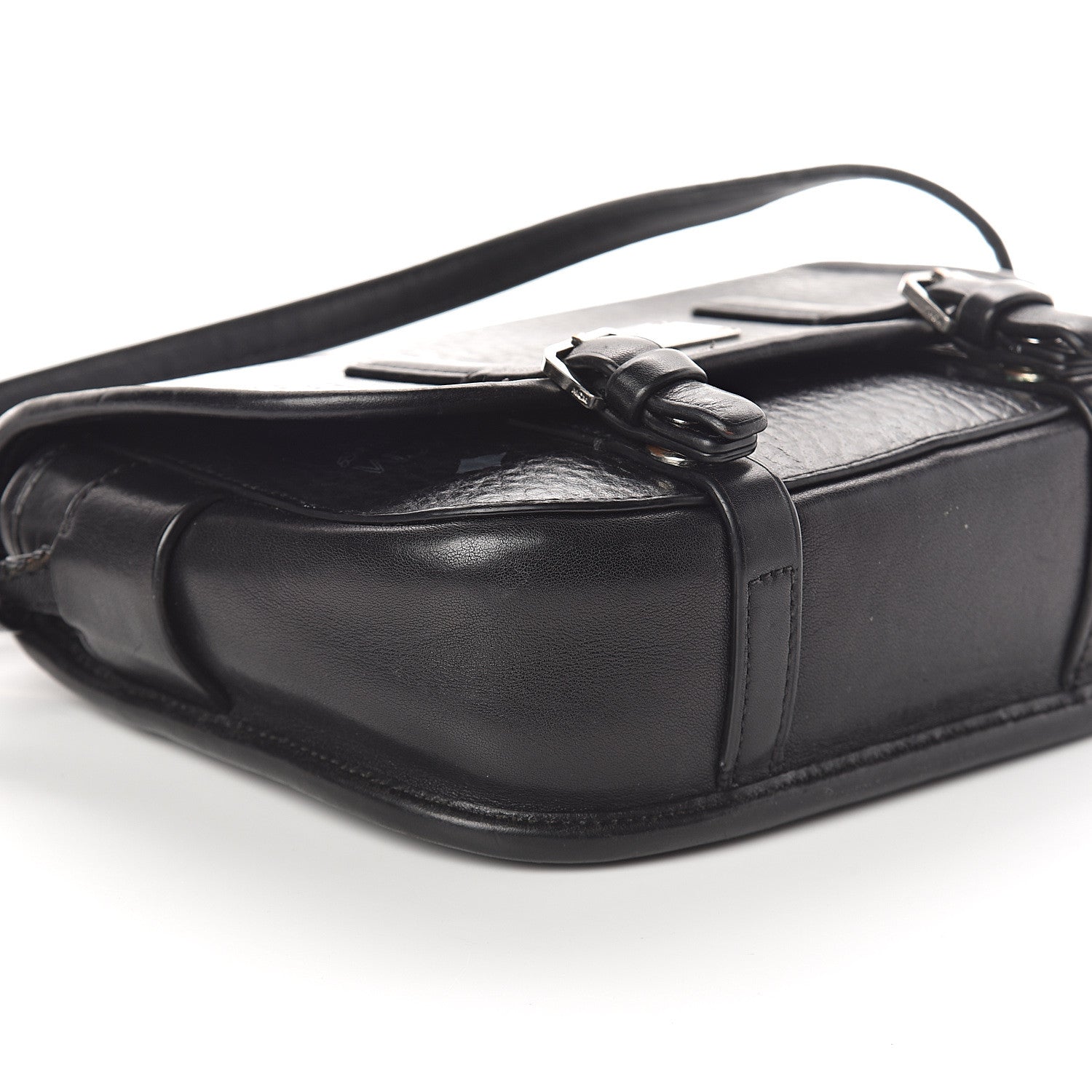 MCM Visetos Small Crossbody Flap Messenger Black 7 of 8