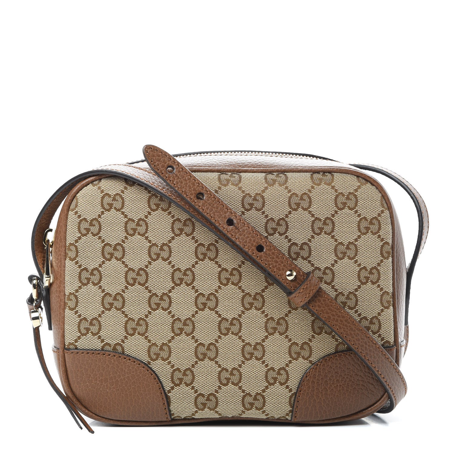 Gucci Monogram Mini Bree Messenger Bag Beige Tabacco 1 of 10