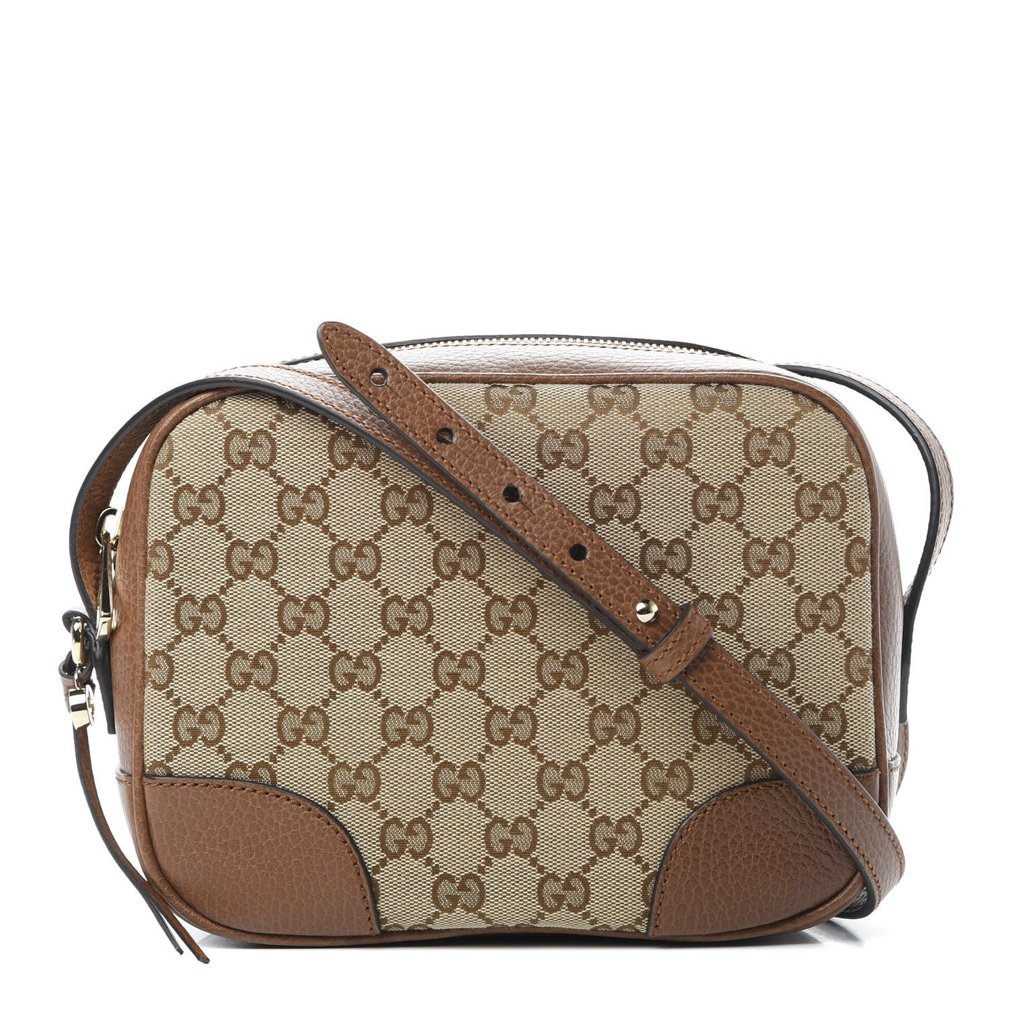 Monogram Mini Bree Messenger Bag Beige Tabacco