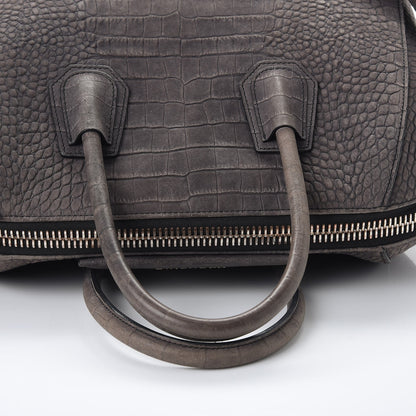 Givenchy Nubuck Crocodile Embossed Medium Antigona Washed Black 12 of 14