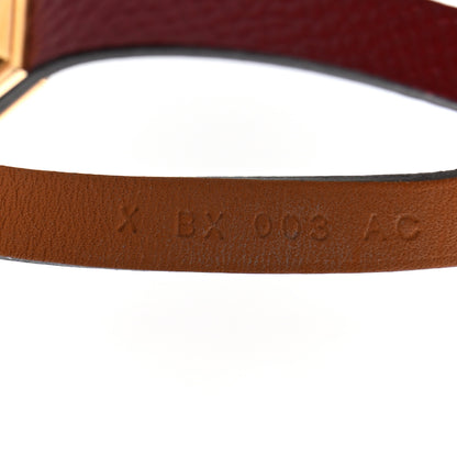 Hermes Epsom Micro Rivale Bracelet S Rouge Grenat 4 of 6