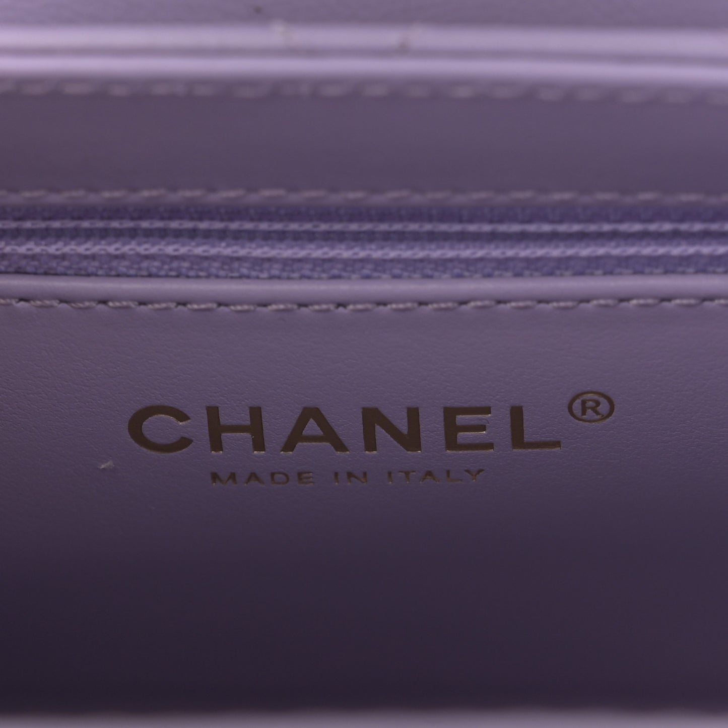 Shiny Aged Calfskin Quilted Nano Kelly Shopper Lilac