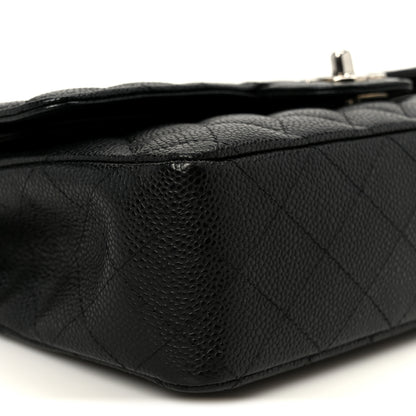 Chanel Caviar Quilted Medium Double Flap Black 10 of 12